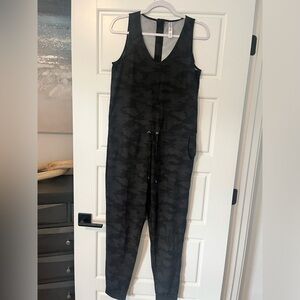 KYODAN black camo jumpsuit romper new S/P